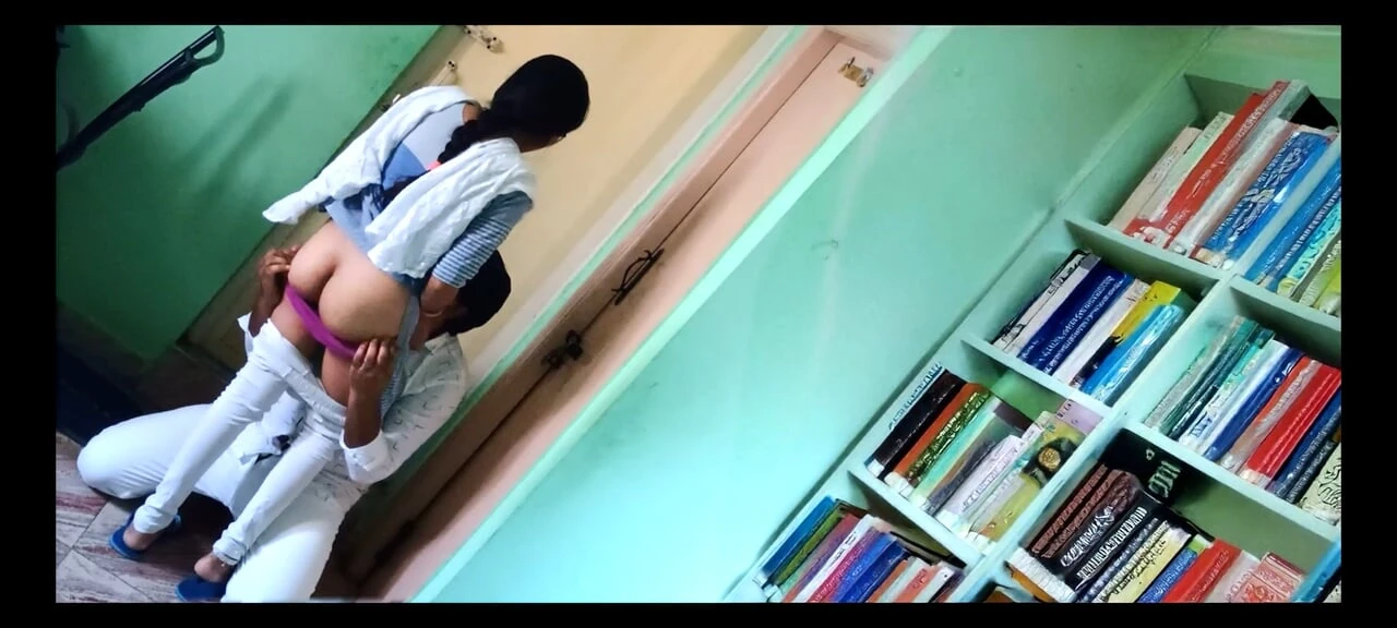 Indian Stepbrother Fucking his Hot Stepsister In College Library