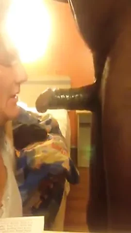 Hot grandma giving a deepthroat to a big cock and get cum in